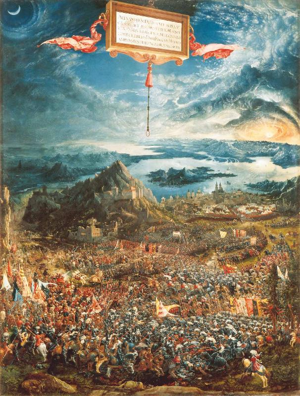 Albrecht Altdorfer Battle of Alexander at Issus oil painting image